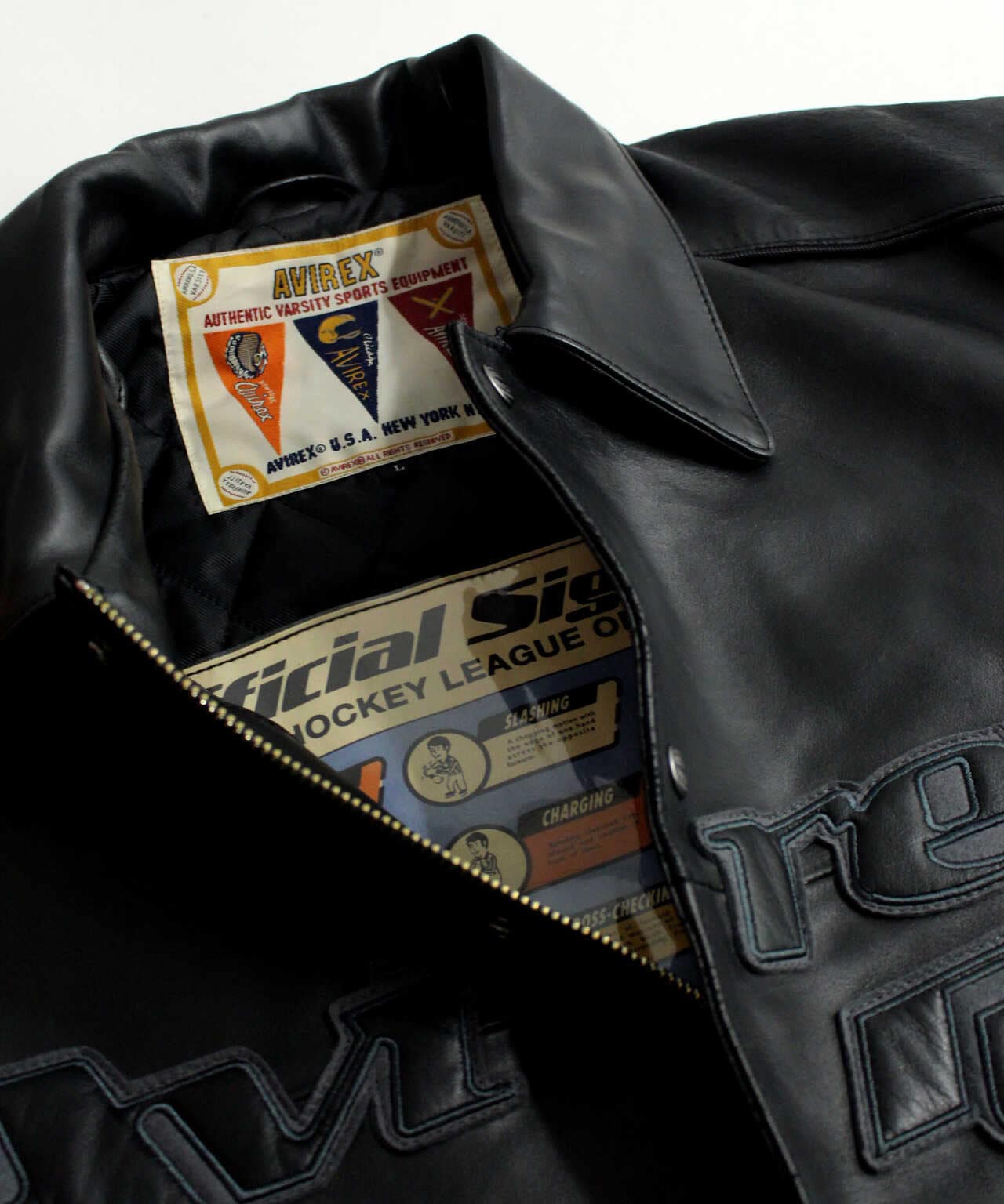 AVIREX×RECOGNIZE GOALERS JACKET VARSITY