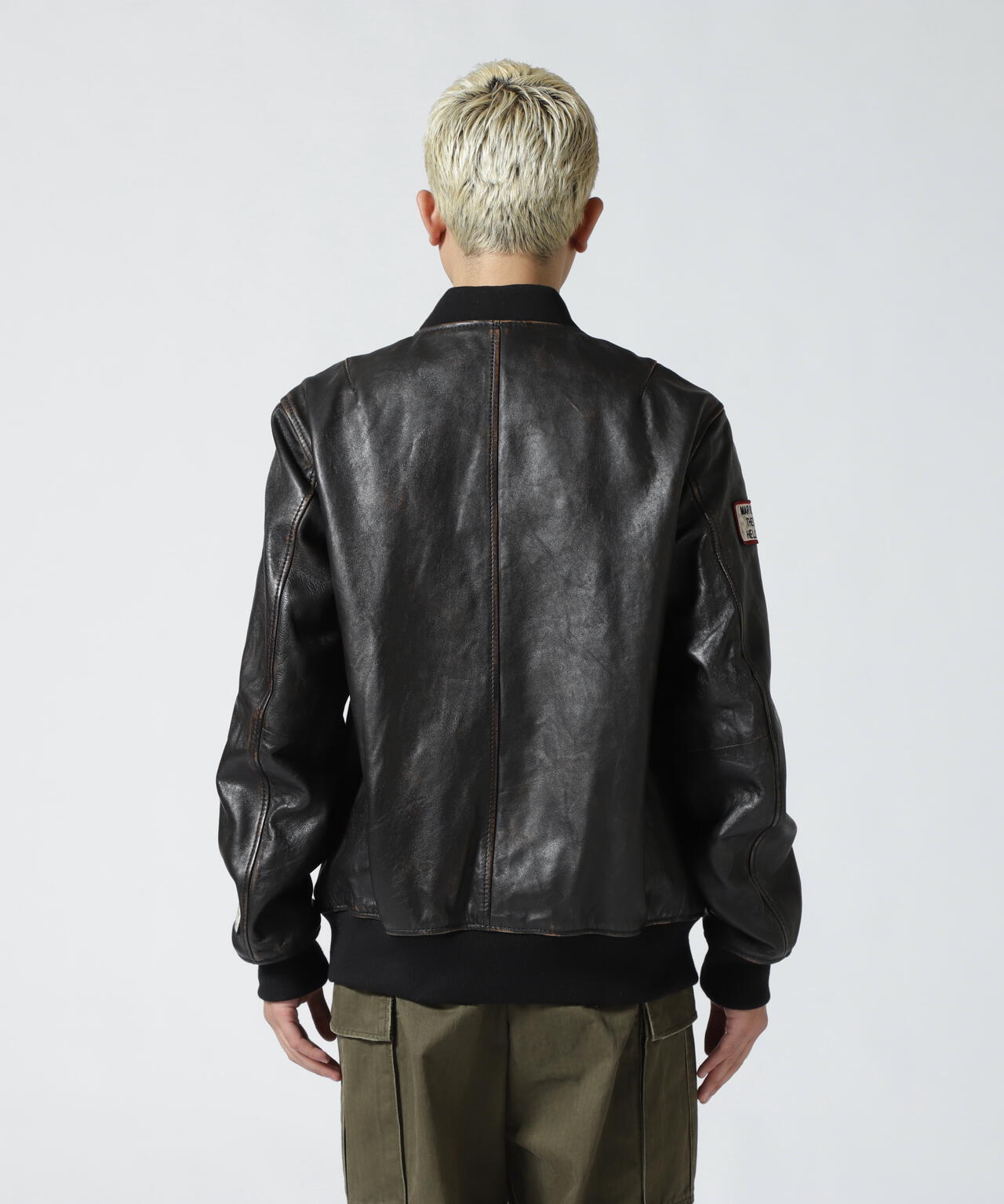 AGED LEATHER BLOUSON TOMCATTERS / エイジド レザー ブルゾン トム 