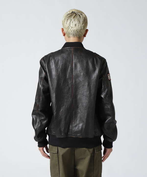 AGED LEATHER BLOUSON TOMCATTERS / エイジド レザー ブルゾン トムキャッターズ