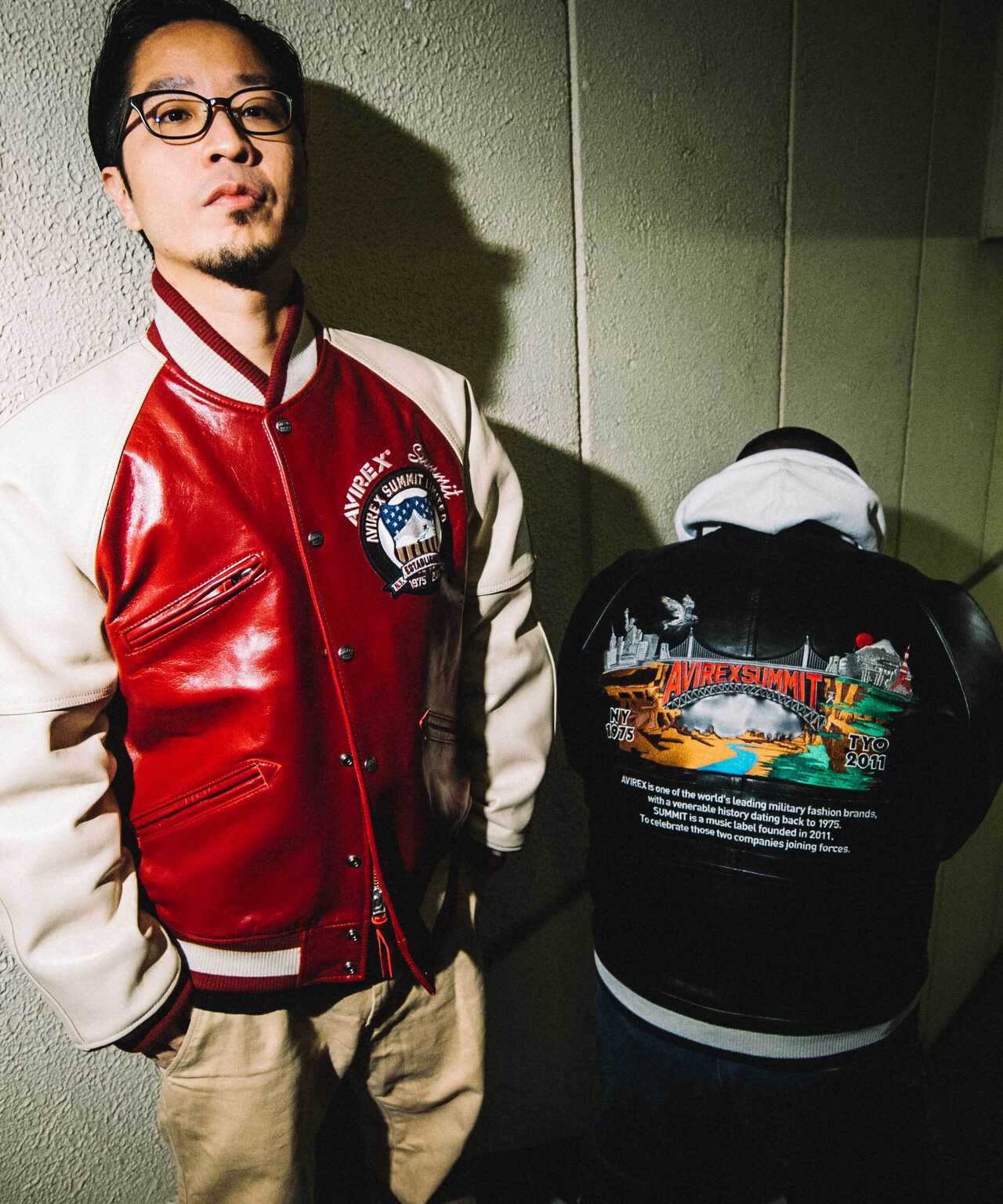 SUMMIT × AVIREX》LEATHER VARSITY JACKET | AVIREX ( アヴィレックス