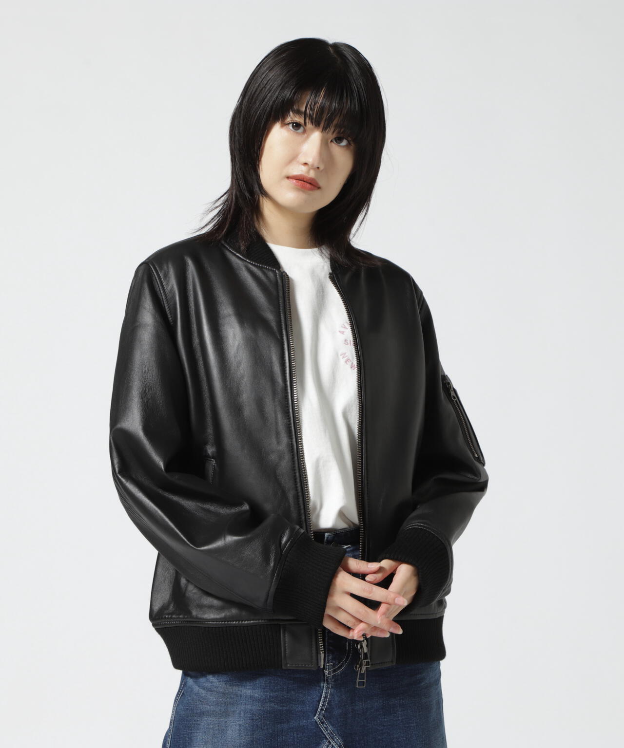 LEATHER MA-1/ レザーMA-1 | AVIREX ( アヴィレックス ) | US ONLINE 