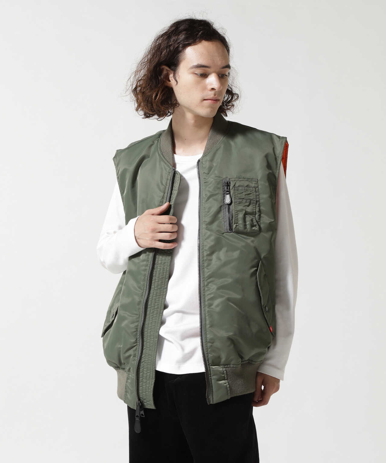 WEB&DEPOT限定》MA ベスト/MA VEST   AVIREX  アヴィレックス