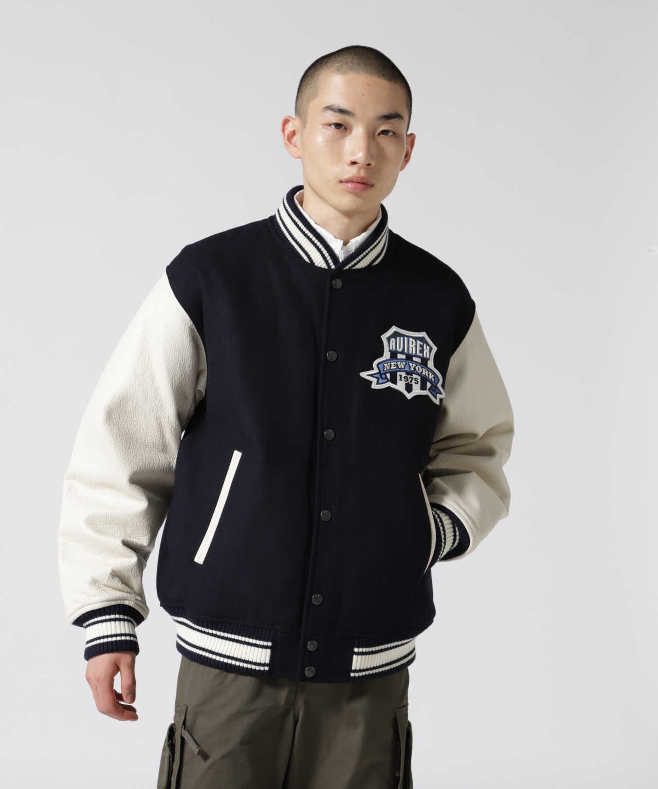 《REBUILD COLLECTION》バーシティージャケット トーチ＆ローレル / VARSITY JACKET TORCH&LAUREL