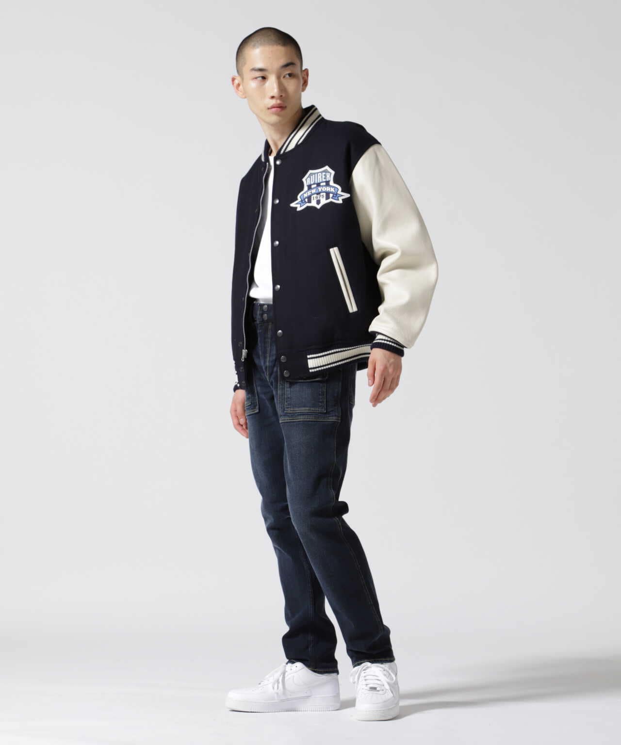 《REBUILD COLLECTION》バーシティージャケット トーチ＆ローレル / VARSITY JACKET TORCH&LAUREL