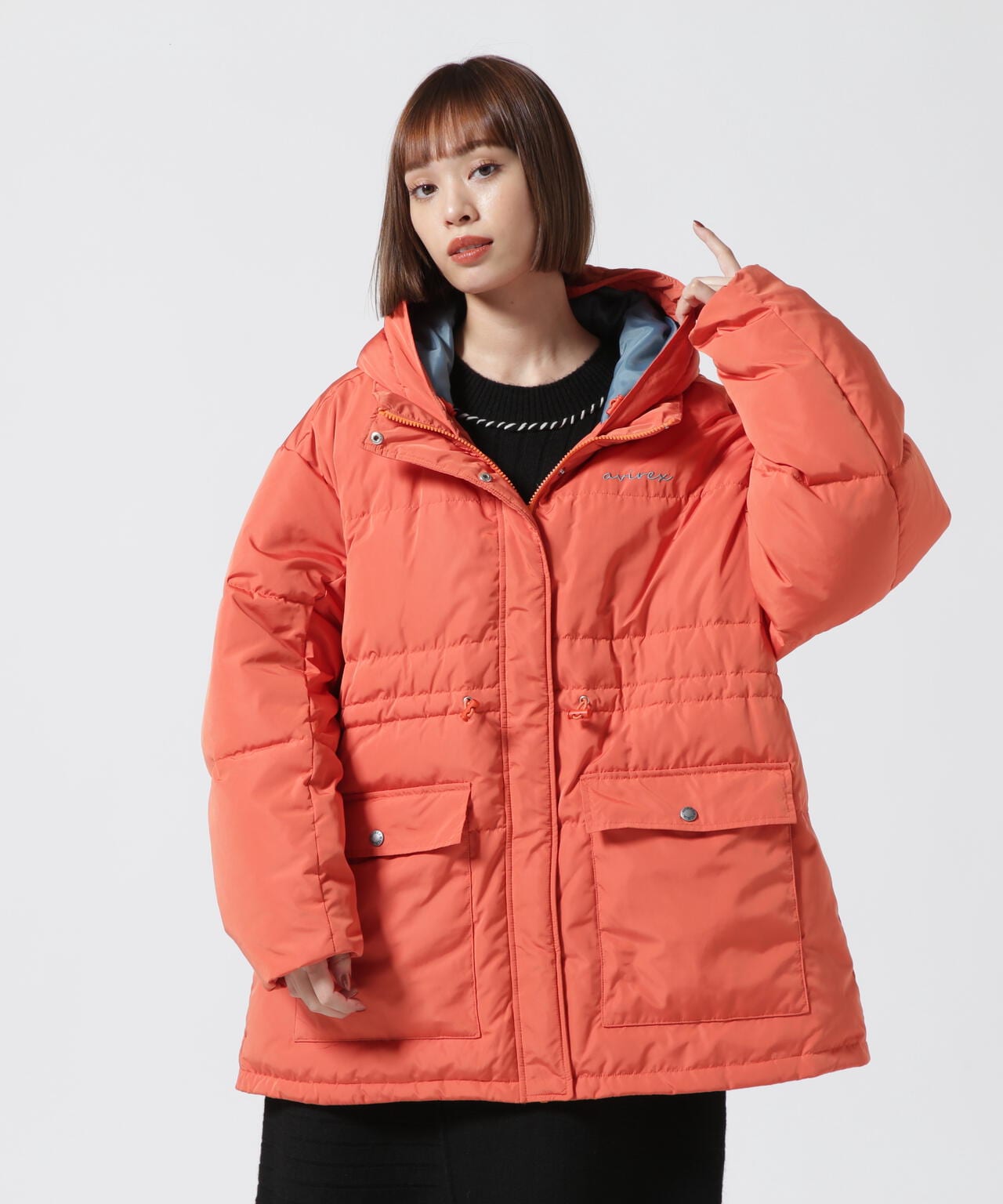 ≪直営店限定≫WEST DRAWSTRING DOWN JACKET/ ウエストドローストリング ダウンジャケット