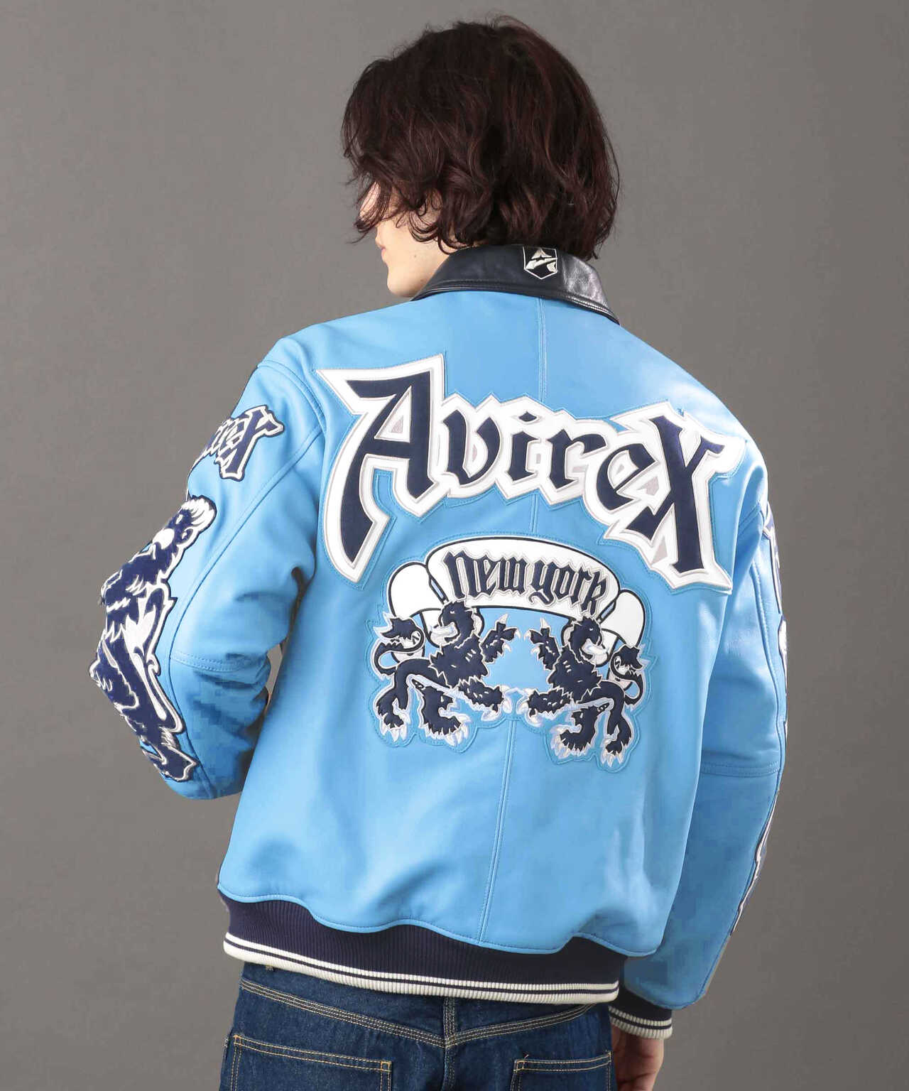 《REBUILD COLLECTION》ライオン ツートン バーシティ ジャケット / LION 2TONE VARSITY JACKET