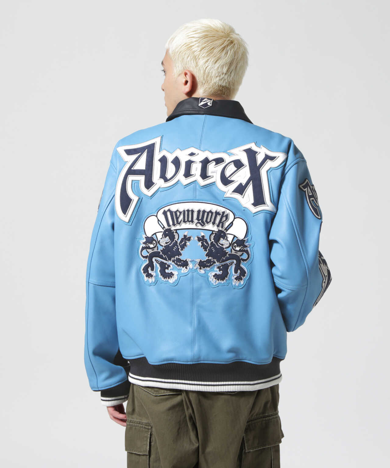 《REBUILD COLLECTION》ライオン ツートン バーシティ ジャケット / LION 2TONE VARSITY JACKET