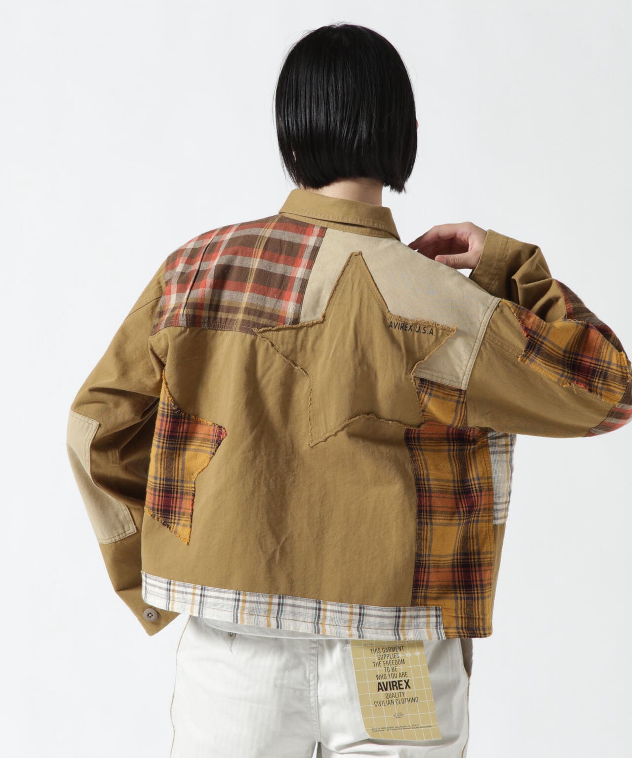 BDU CHECK REMAKE SHORT SHIRT/ BDUチェックリメイクショートシャツ ...