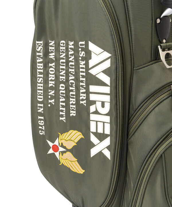 《AVIREX GOLF/アヴィレックスゴルフ》セルフスタンド付きキャディバッグ/ゴルフ/キャディーバック