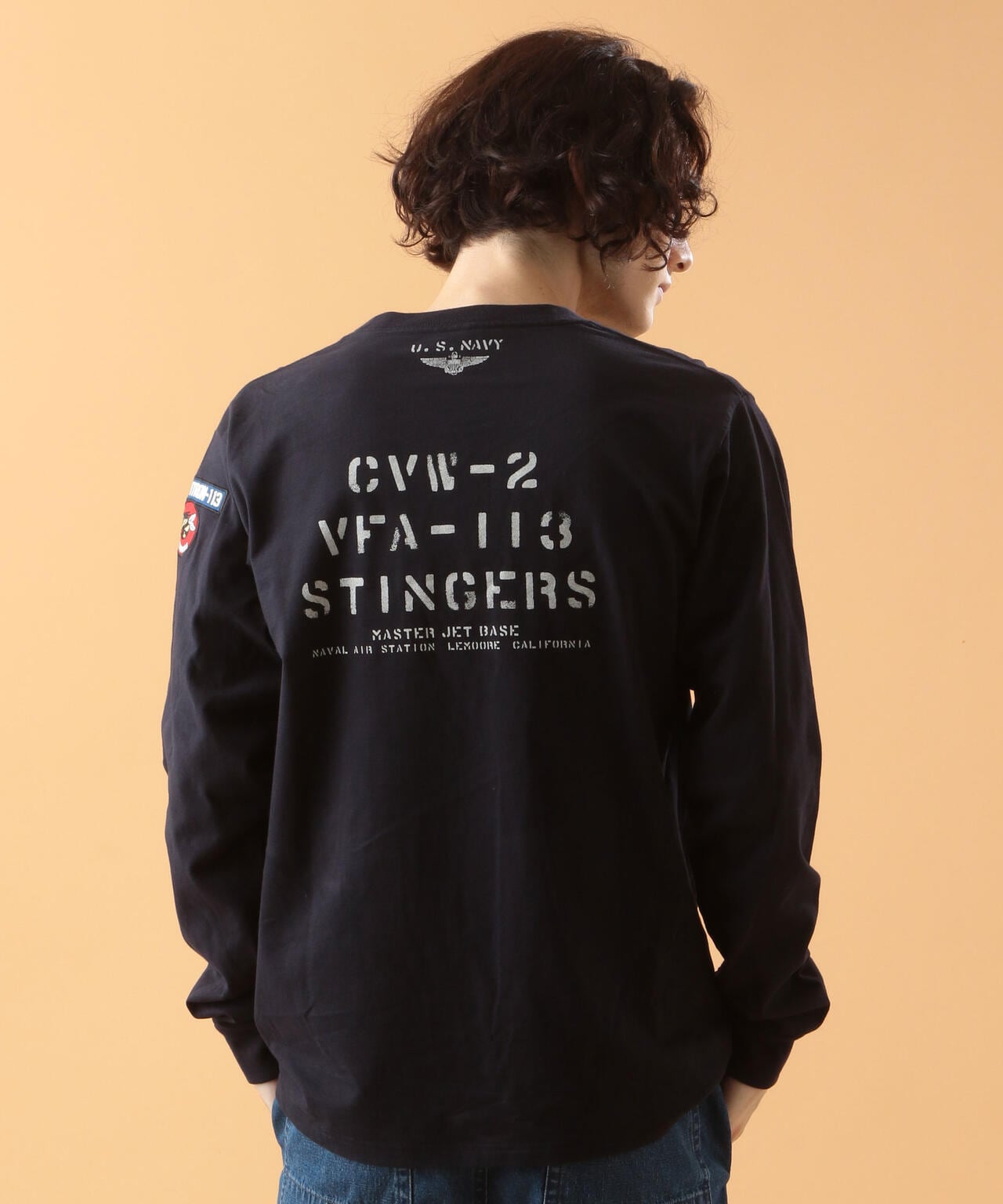 ネイバル パッチ ロングスリーブ Tシャツ/NAVAL PATCH LONG SLEEVE T