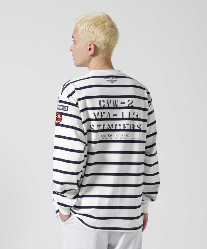 ネイバル パッチ ロングスリーブ Tシャツ/NAVAL PATCH LONG 