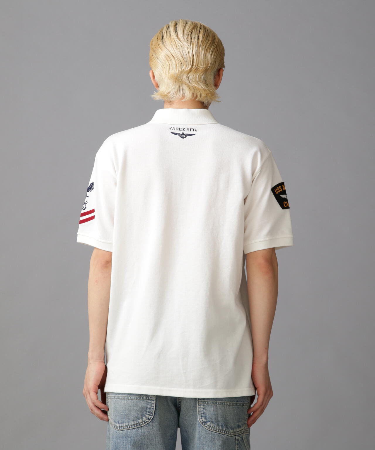 ネイバル パッチド ポロシャツ/NAVAL PATCHED POLO SHIRT | AVIREX