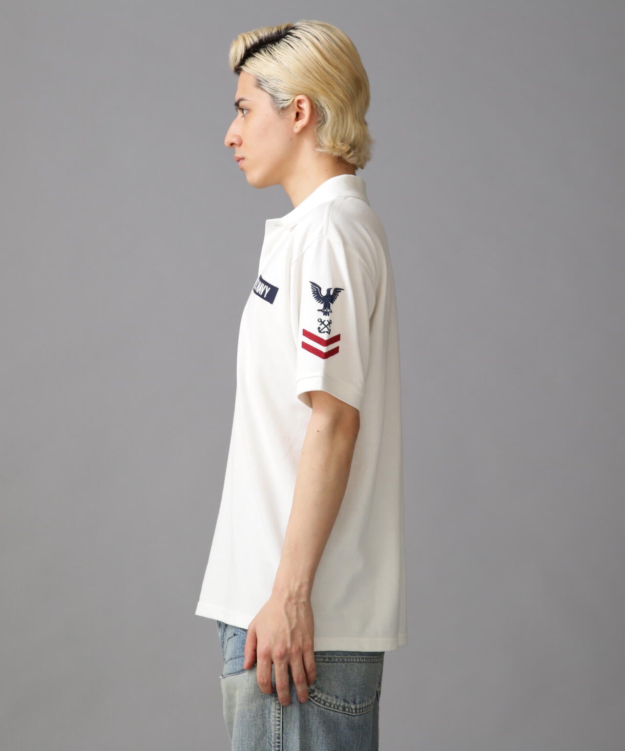 ネイバル パッチド ポロシャツ/NAVAL PATCHED POLO SHIRT