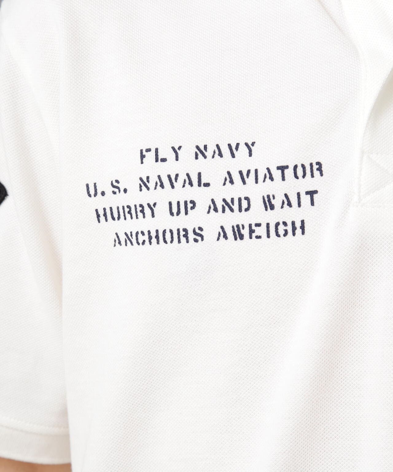 ネイバル パッチド ポロシャツ/NAVAL PATCHED POLO SHIRT