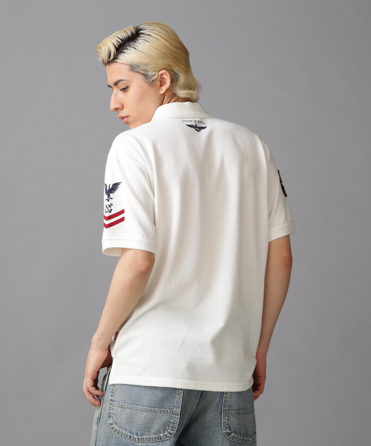 ネイバル パッチド ポロシャツ/NAVAL PATCHED POLO SHIRT