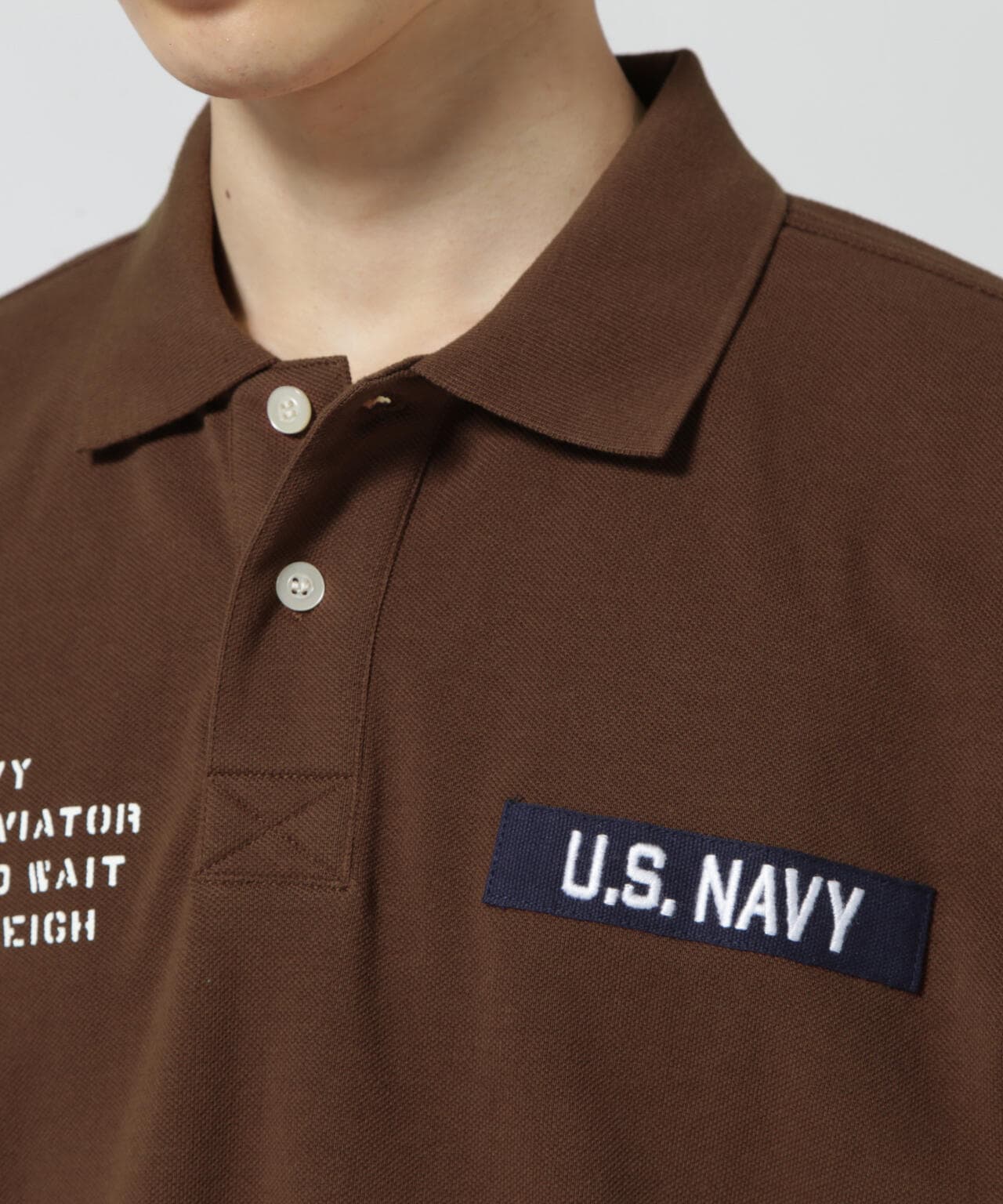 ネイバル パッチド ポロシャツ/NAVAL PATCHED POLO SHIRT