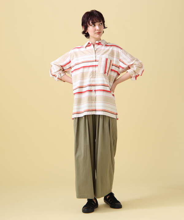 TACK GATHERS CULOTTES PANTS/ タックギャザーキュロットパンツ