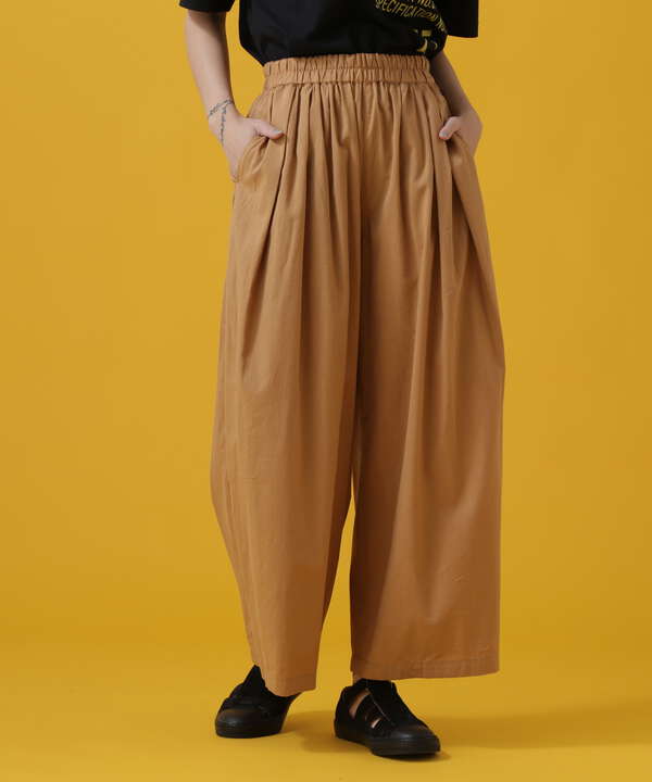 TACK GATHERS CULOTTES PANTS/ タックギャザーキュロットパンツ