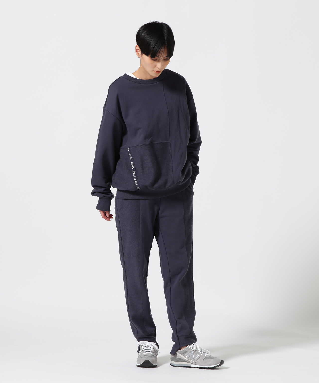 WEB&DEPOT限定》SWITCHING SWEAT PANTS/スウィッチング スウェット