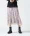 PLEATED CAMOPRINT CHIFFON SKIRT/ プリーツカモプリントシフォンスカート