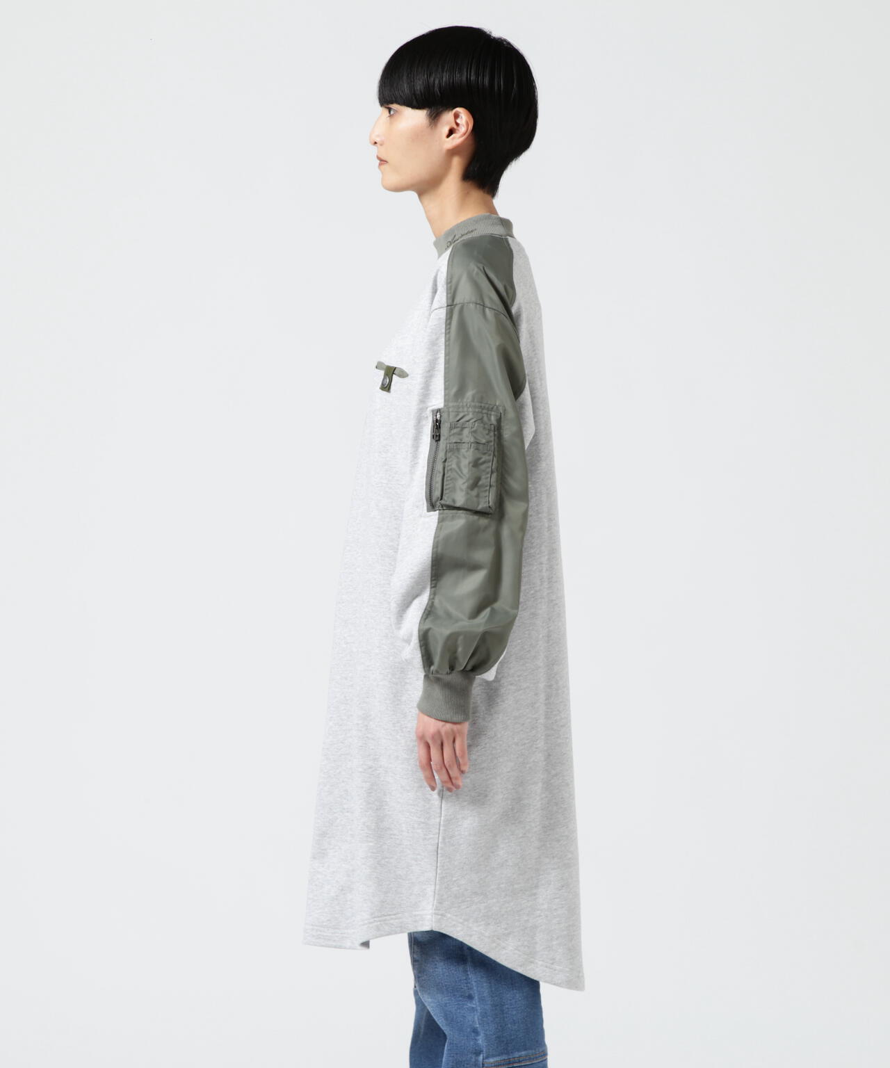 MILITARY SWEAT ONEPIECE/ ミリタリースウェットワンピース | AVIREX