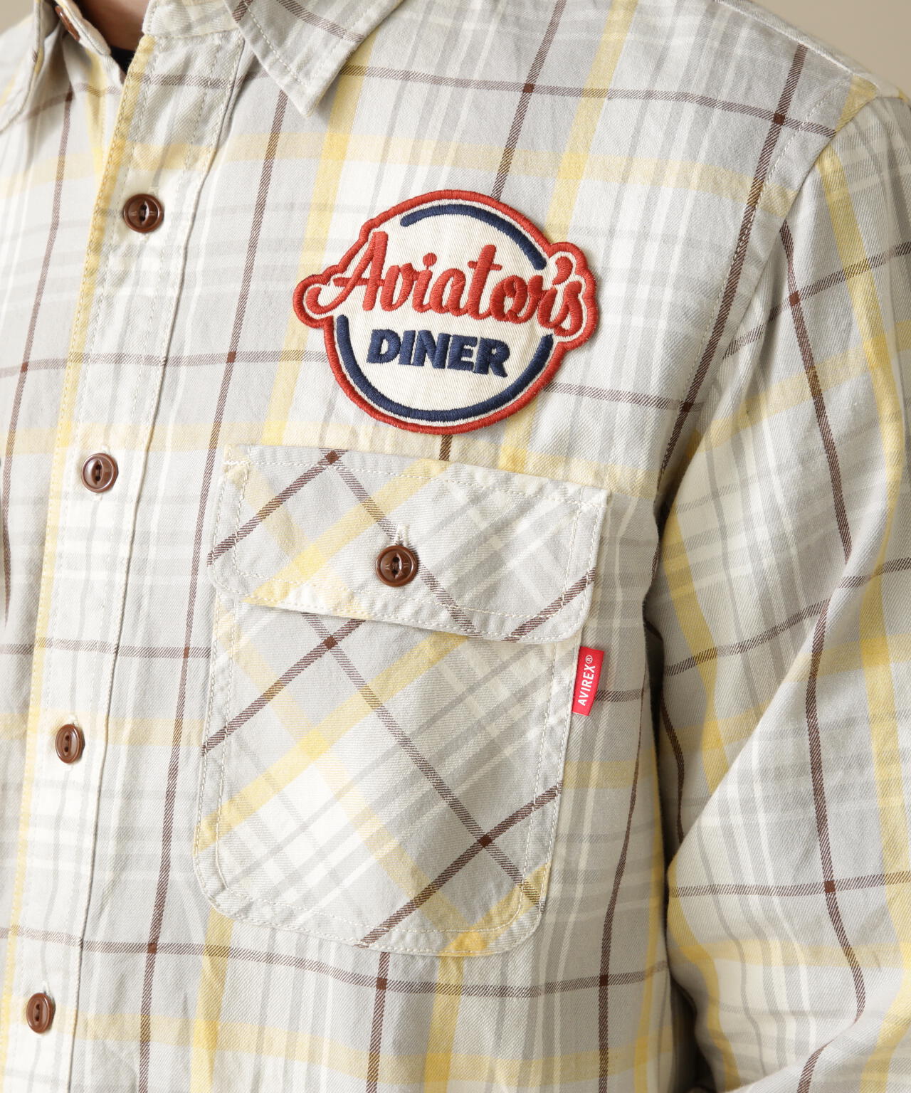 L/S CHECK WORK SHIRT Aviators Diner / チェック ワークシャツ アヴィエーターズ ダイナー