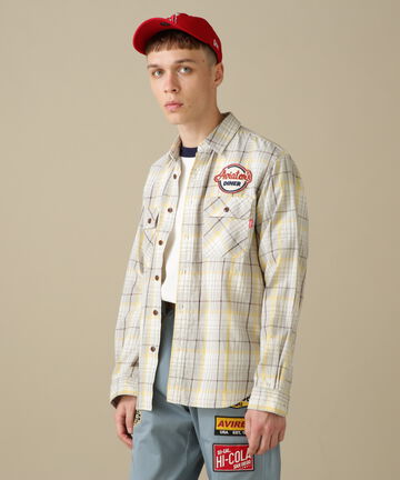 L/S CHECK WORK SHIRT Aviators Diner / チェック ワークシャツ アヴィエーターズ ダイナー