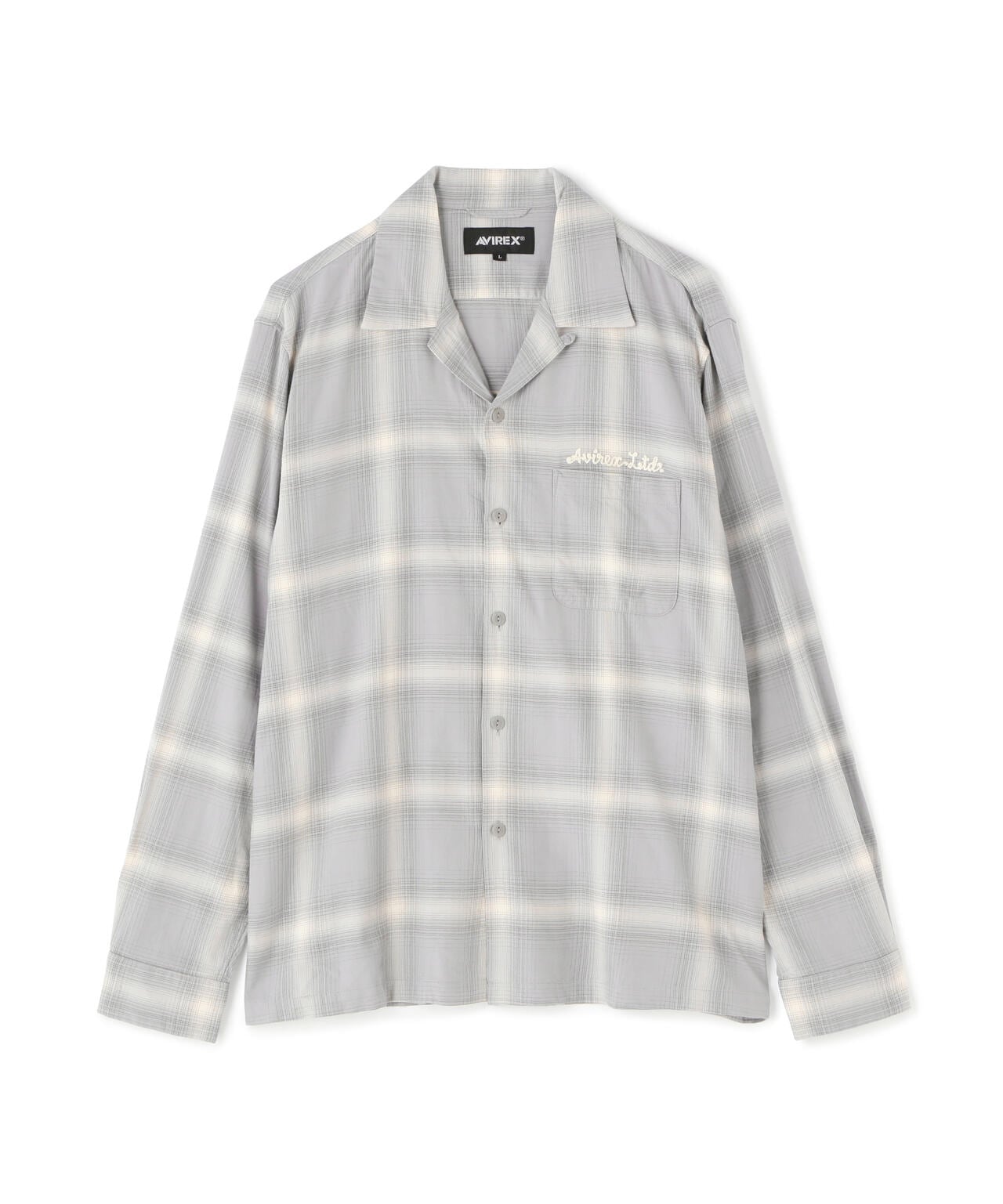 L/S C/L OMBRE SHIRT A/DINER / 長袖 コットンリネン オンブレー