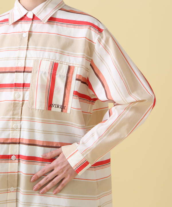 YARN-DYED MULTI BORDER SHIRT/ ヤーンダイ マルチボーダーシャツ