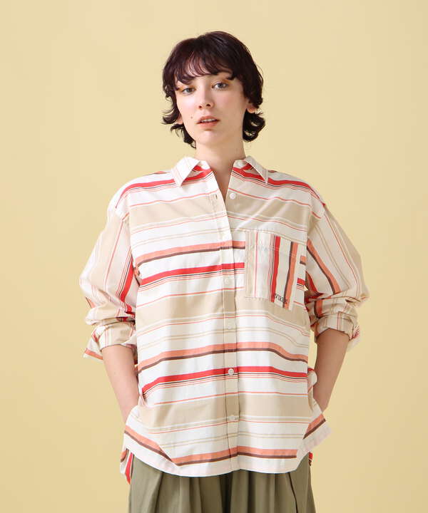 YARN-DYED MULTI BORDER SHIRT/ ヤーンダイ マルチボーダーシャツ