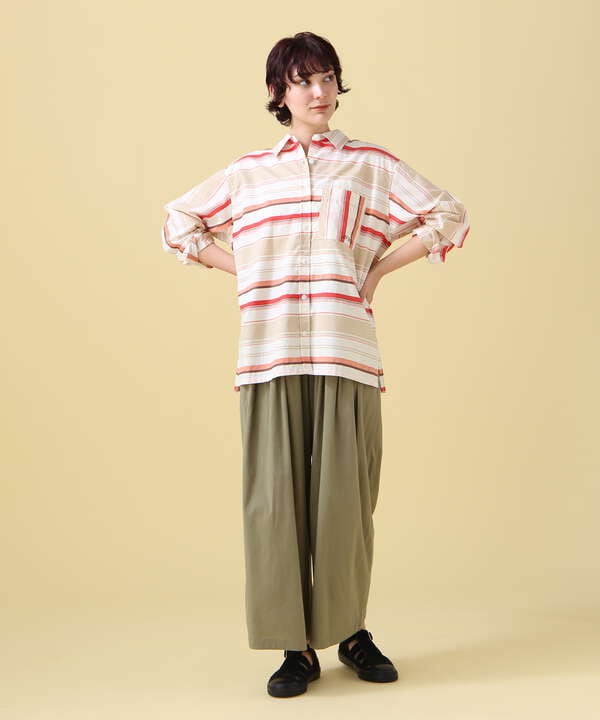 YARN-DYED MULTI BORDER SHIRT/ ヤーンダイ マルチボーダーシャツ