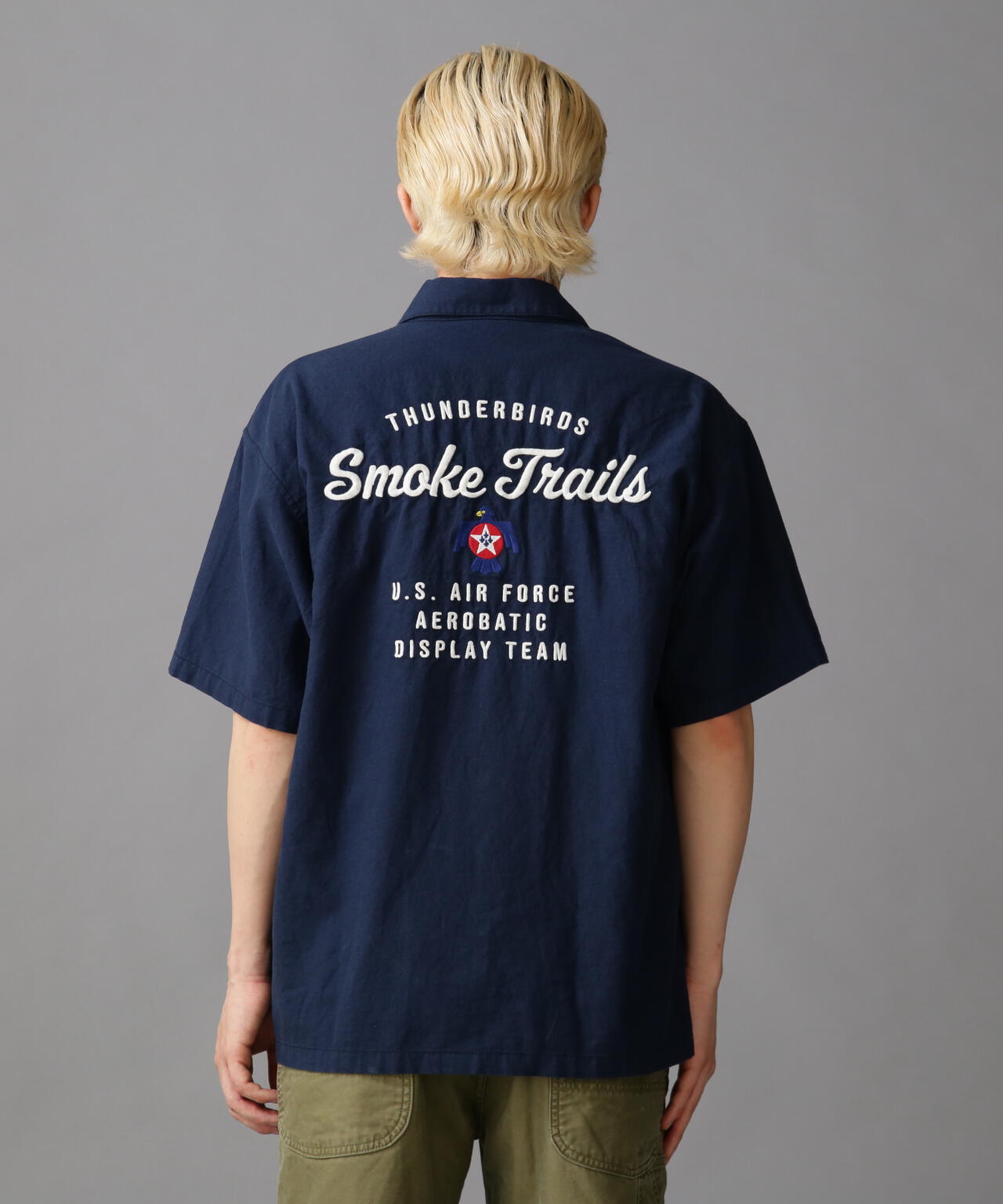 COTTON LINEN SHORT SLEEVE SHIRT SMOKETAILS / コットンリネン 半袖 シャツ スモークテイル