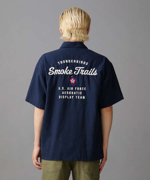 COTTON LINEN SHORT SLEEVE SHIRT SMOKETAILS / コットンリネン 半袖 シャツ スモークテイル
