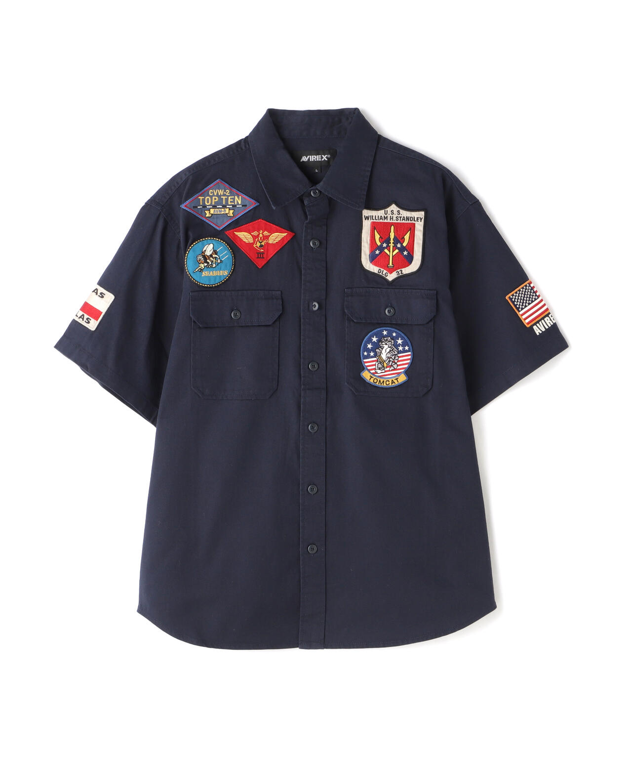 TOPGUN SHIRT SLEEVE SHIRT / トップガン 半袖 シャツ | AVIREX