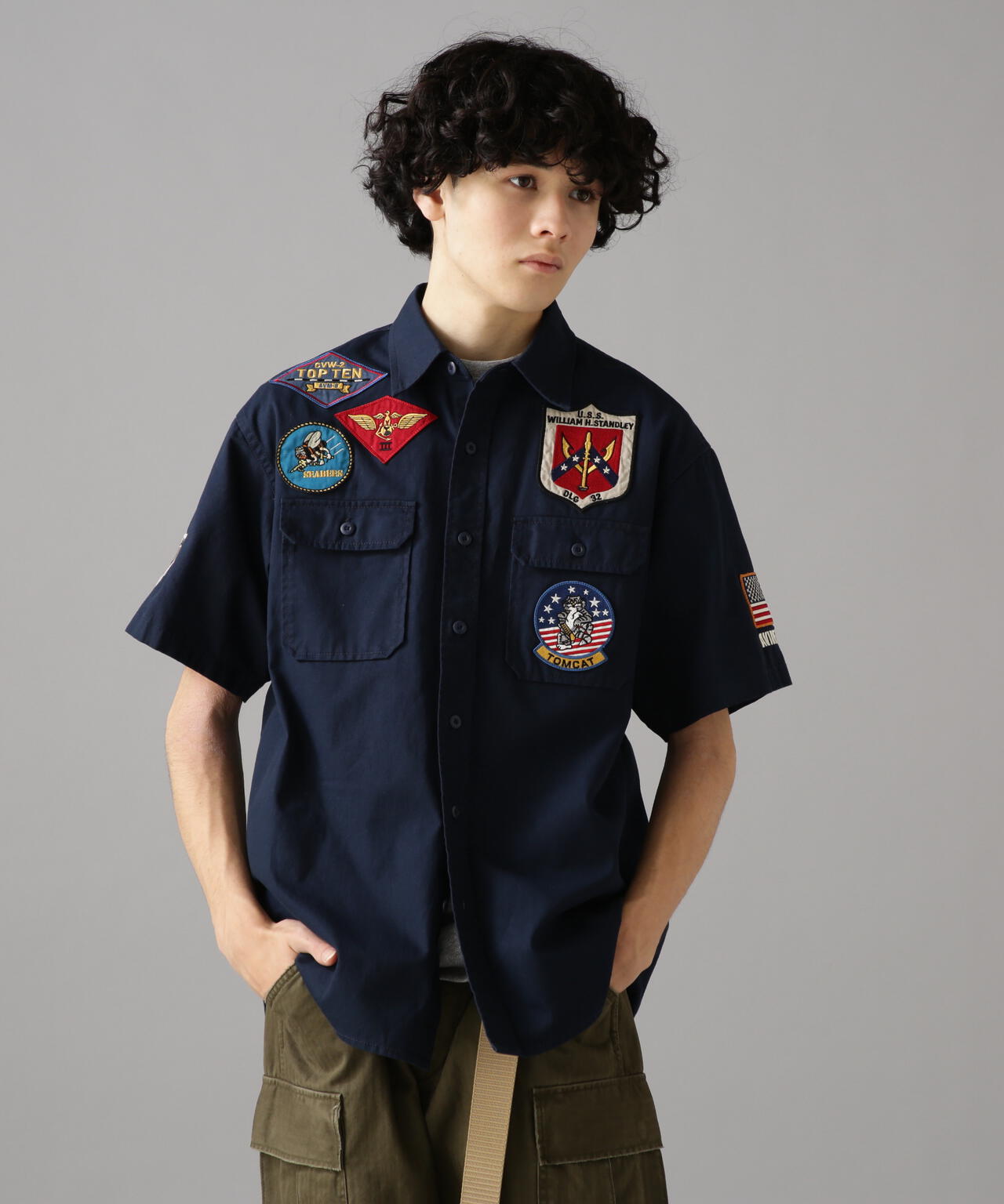 TOPGUN SHIRT SLEEVE SHIRT / トップガン 半袖 シャツ