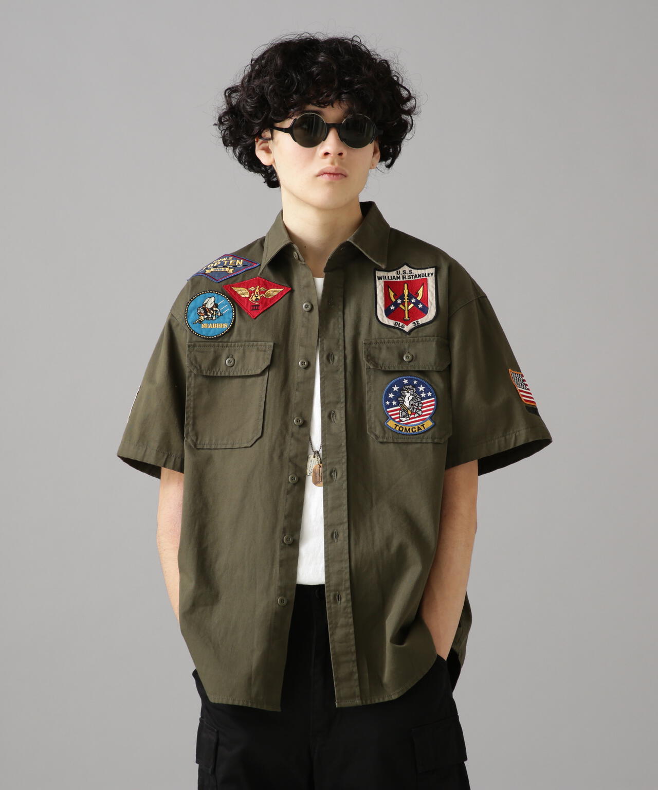 TOPGUN SHIRT SLEEVE SHIRT / トップガン 半袖 シャツ | AVIREX ...