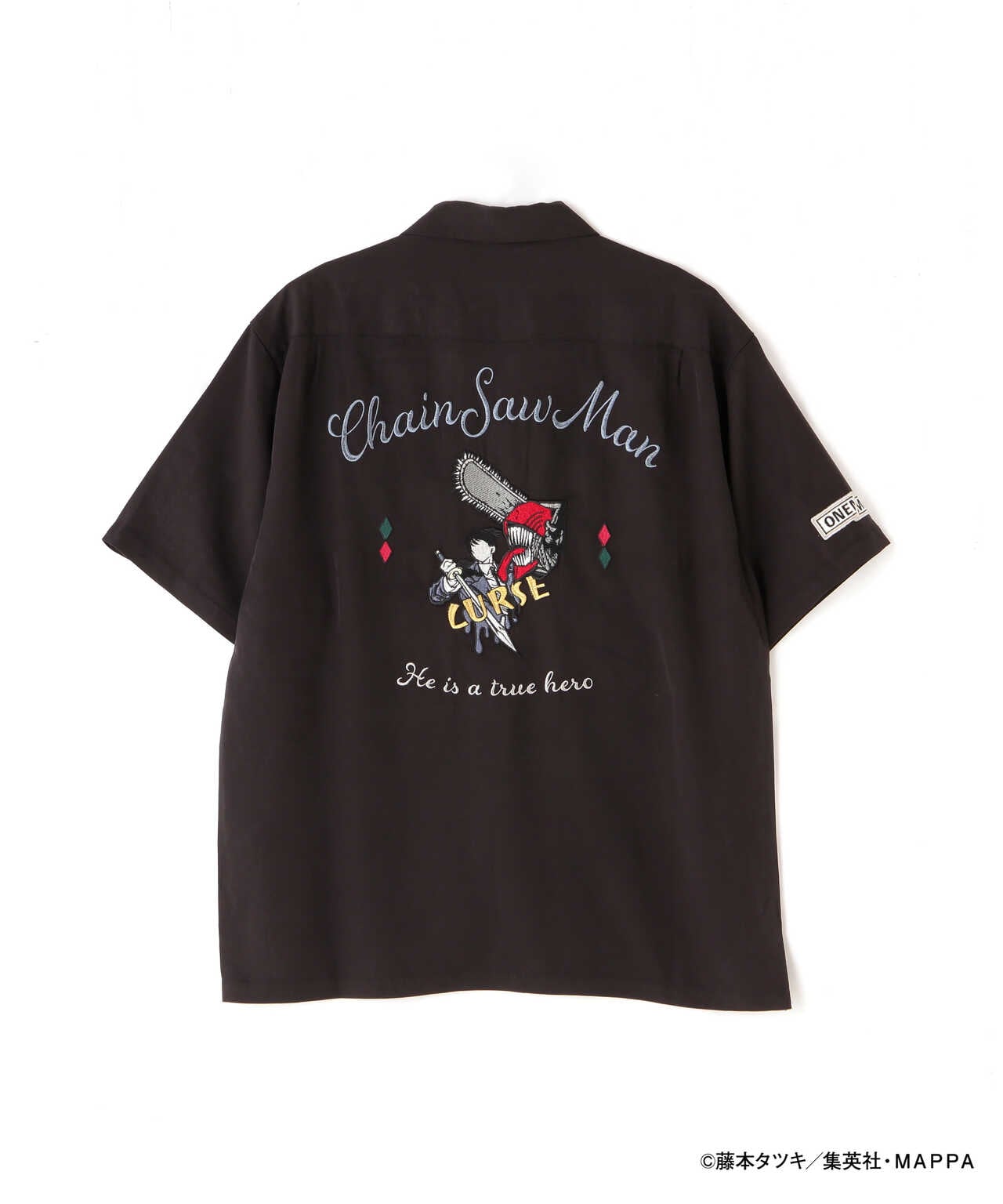 《チェンソーマン × ONEMADE × AVIREX》SHORT SLEEVE BOWLING SHIRT / ボーリングシャツ
