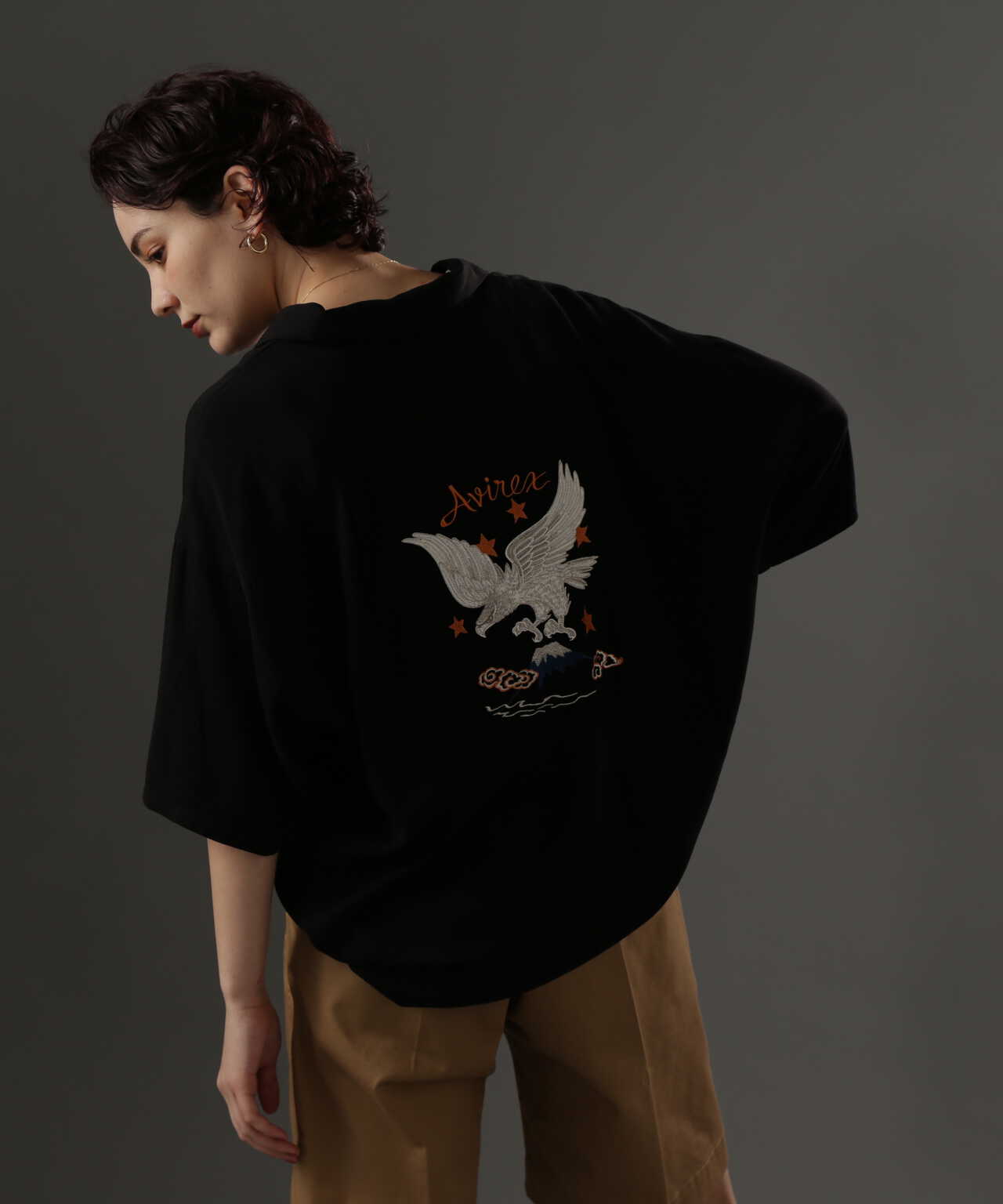 限定》EAGLE SKA SHIRT / イーグル スカ刺繍シャツ-