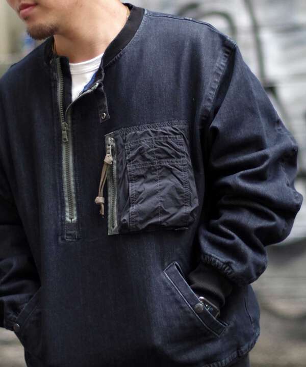 【WEB限定】【TYPE BLUE】ジョグデニム プルオーバー/JOG DENIM PULLOVER