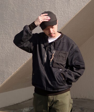 【WEB限定】【TYPE BLUE】ジョグデニム プルオーバー/JOG DENIM PULLOVER