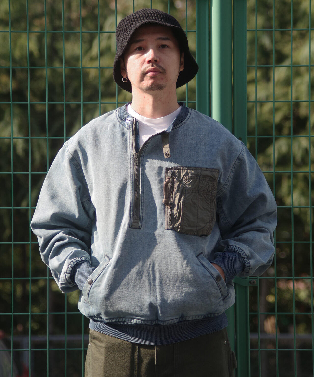 WEB限定】【TYPE BLUE】ジョグデニム プルオーバー/JOG DENIM PULLOVER