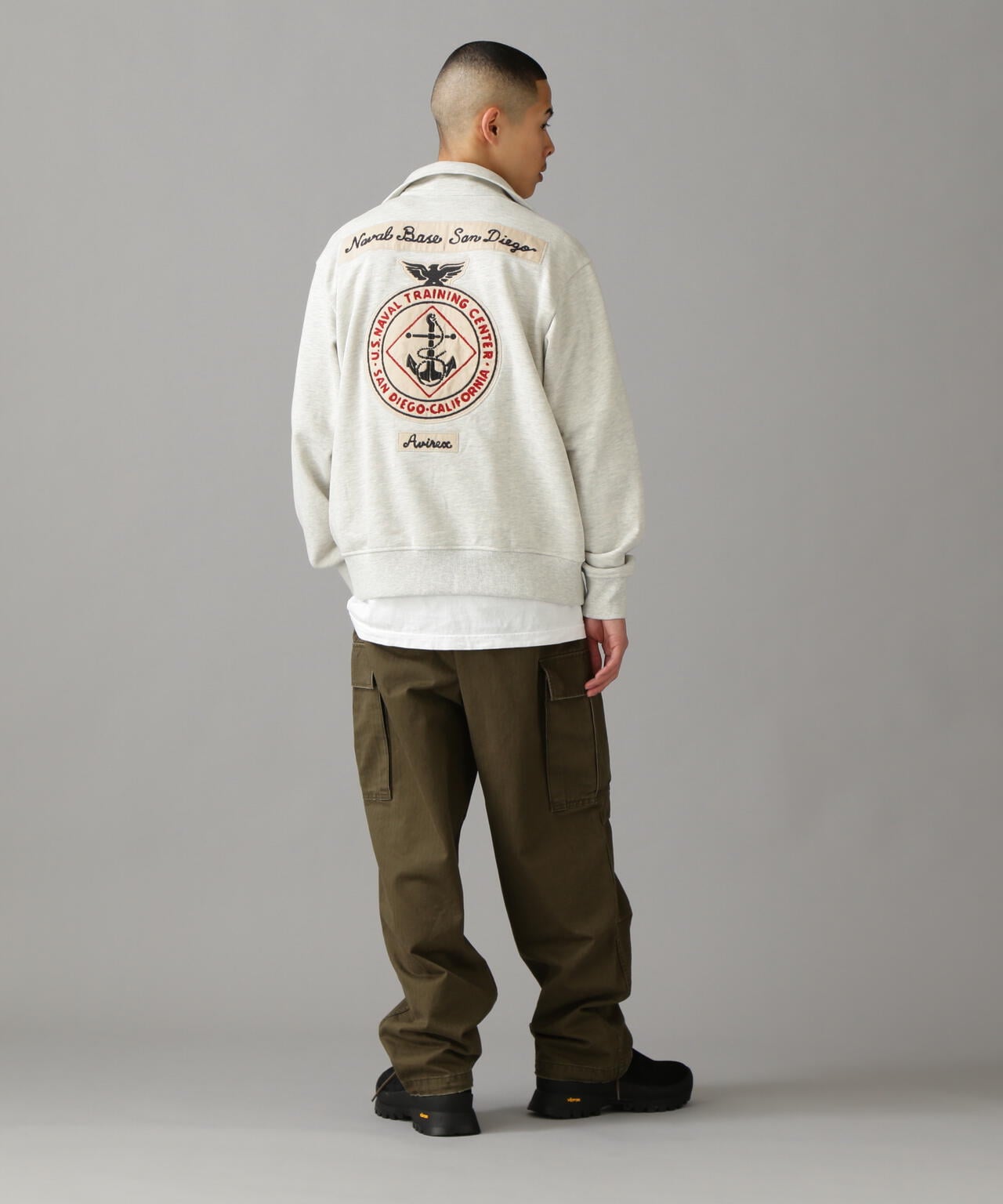 L/S STAND ZIP NAVAL PATCH / スタンドジップ ネーヴァル パッチ