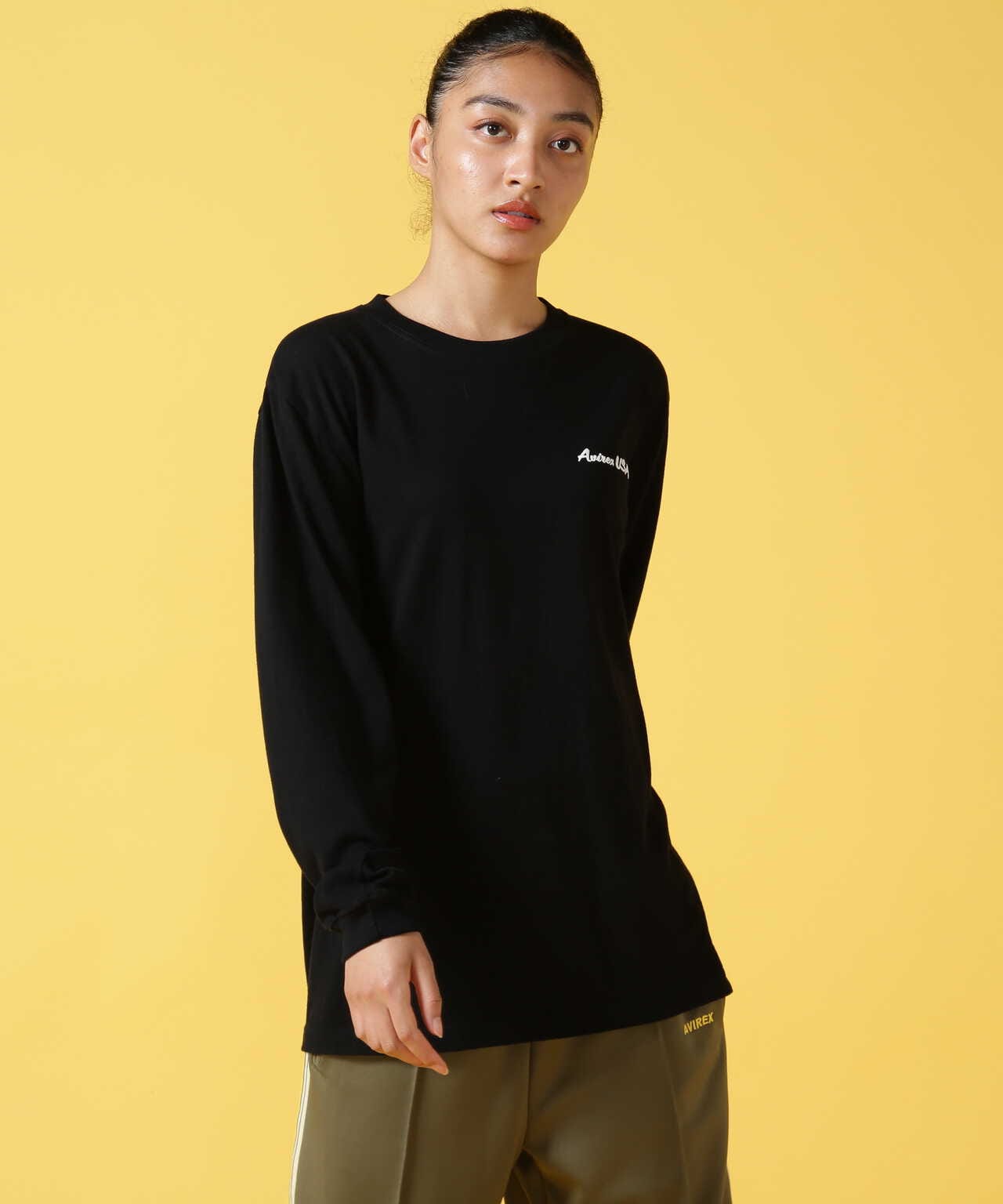 WEB&DEPOT限定】LONG SLEEVE T-SHIRT AVIREX USA / ロングスリーブ Ｔ