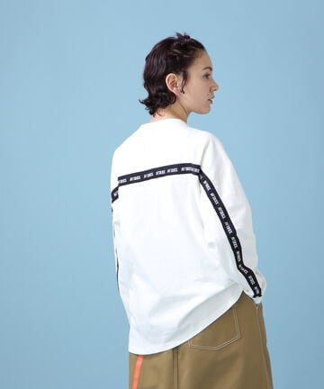 《WEB&DEPOT限定》BACK LOGO TAPE TOPS/ バックロゴテープ トップス