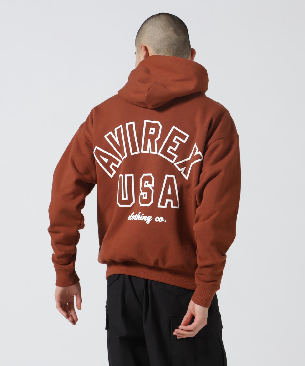 《WEB&DEPOT限定》AVIREX SWEAT PULL OVER PARKA / アヴィレックス スウェット プルオーバー パーカー