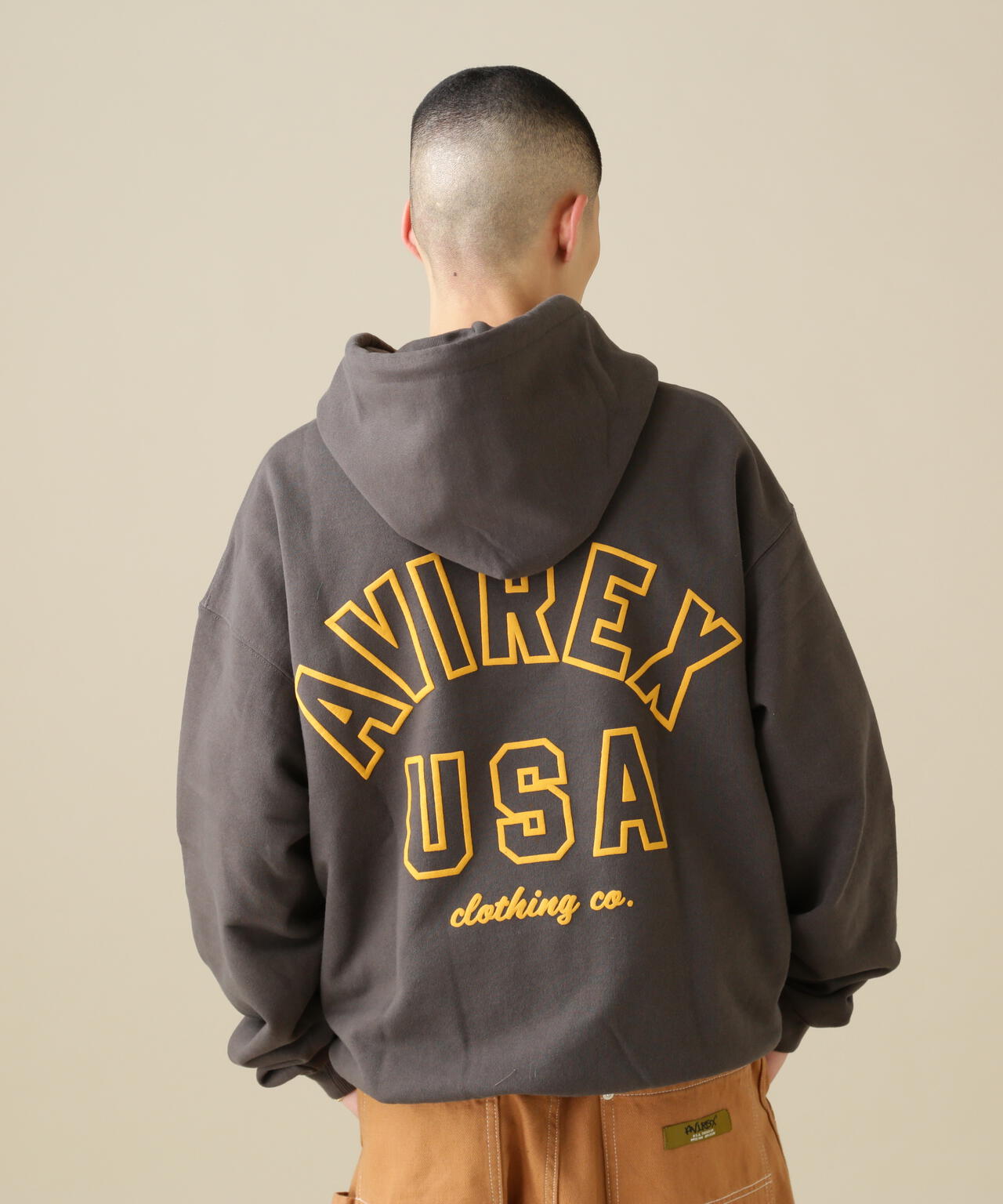 《WEB&DEPOT限定》AVIREX SWEAT PULL OVER PARKA / アヴィレックス スウェット プルオーバー パーカー