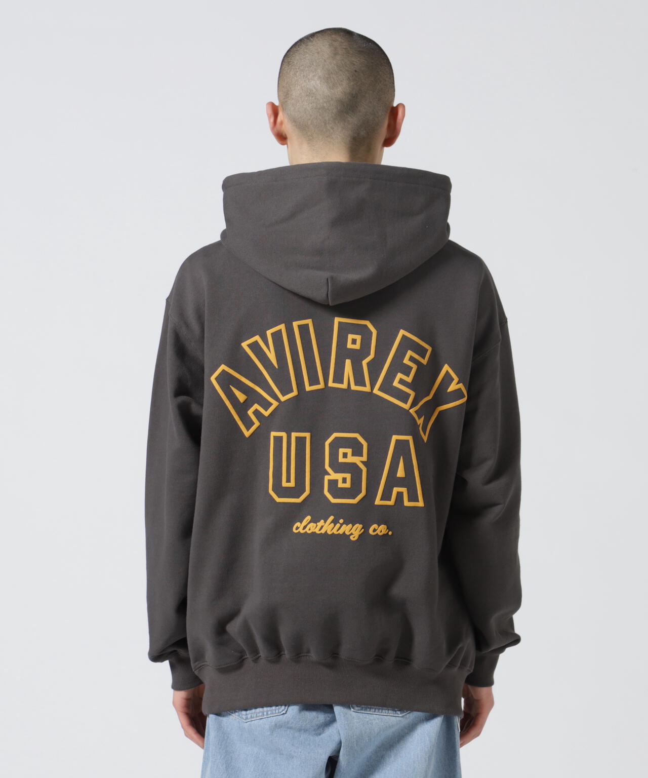 《WEB&DEPOT限定》AVIREX SWEAT PULL OVER PARKA / アヴィレックス スウェット プルオーバー パーカー