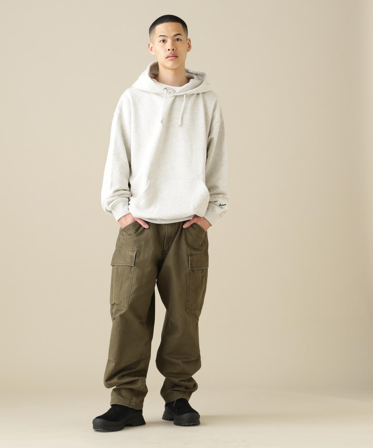 《WEB&DEPOT限定》AVIREX SWEAT PULL OVER PARKA / アヴィレックス スウェット プルオーバー パーカー