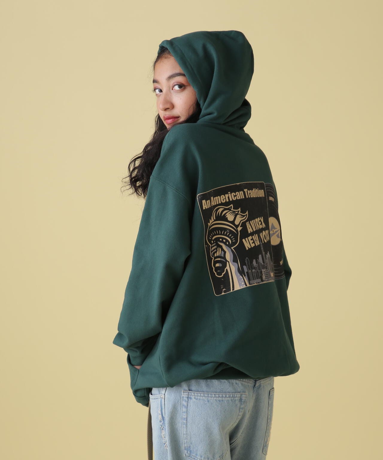 【WEB&DEPOT限定】RECORD DESIGN SWEAT PULL OVER PARKA / レコード デザイン パーカー