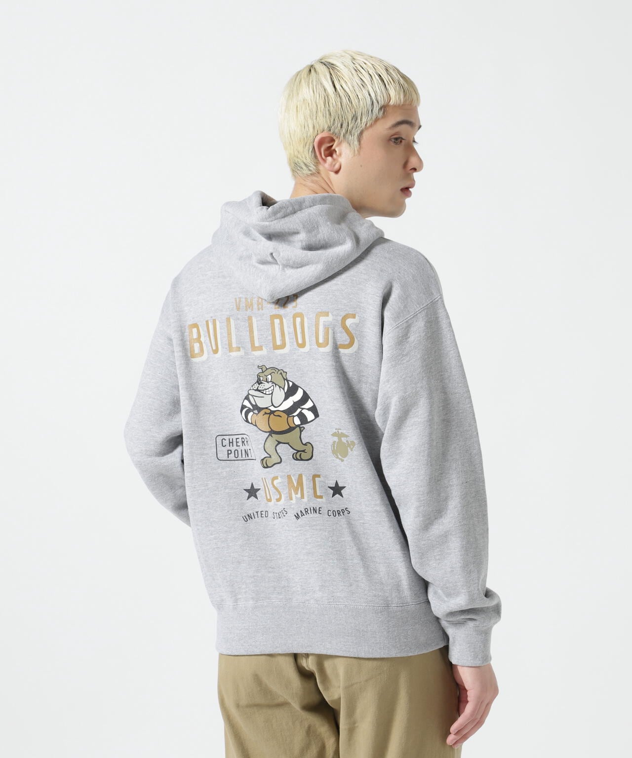 《直営店限定》BULLDOG PULL OVER PARKA / ブルドッグ プルオーバー パーカー 